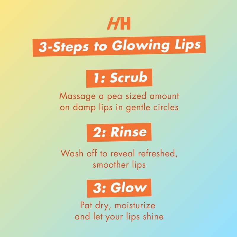 Handmade Heroes Turmeric Lip Scrub with Vitamin C – 100% Natural Vegan Exfoliant To Smooth Dark Dry Chapped & Smokers Lips – Deep Conditioning Sugar Polish Exfoliator Scrubber 1oz