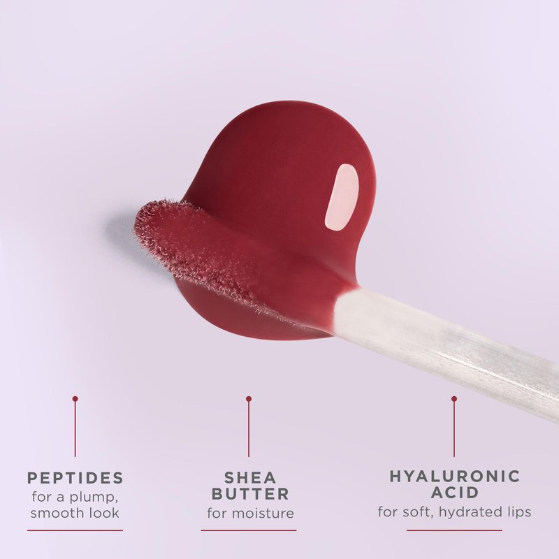 Cote Beauty's Mulberry Peptide Lip Shine, Ultra Hydrating & Long-Lasting Mauve Plumping Lip Gloss for Women with Hyaluronic Acid, Shea Butter & Jojoba Oil, Vegan & Cruelty-Free, 0.12 Fl Oz