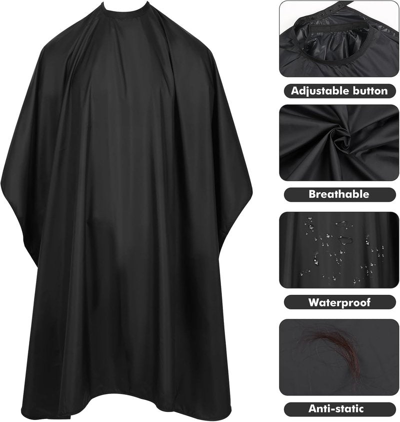 **Skiennix Waterproof Barber Cape - Professional Unisex Hair Cutting Cape for Adults | Bulk Pack**