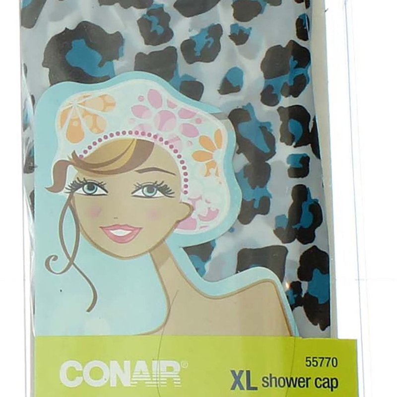 Conair Printed XL Shower Cap, Keeps Hair Dry