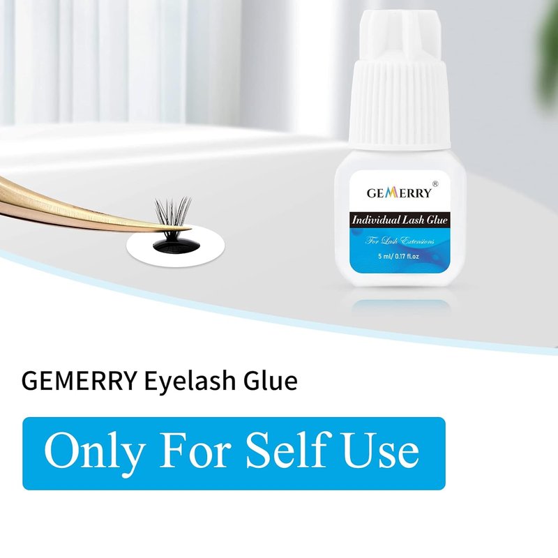 Eyelash Glue for Cluster Extensions - Long Lasting Adhesive for Self Application | 5ml - Black