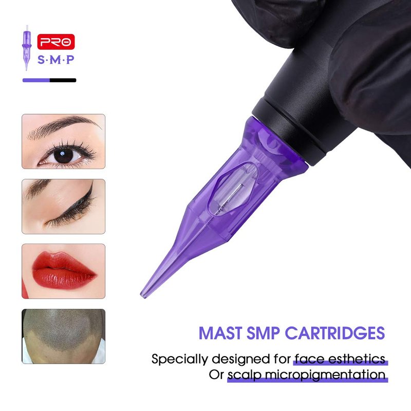 Mast Pro 0801RL Tattoo Cartridges 20Pcs Disposable Needles Bugpin 0.25MM Round Liner