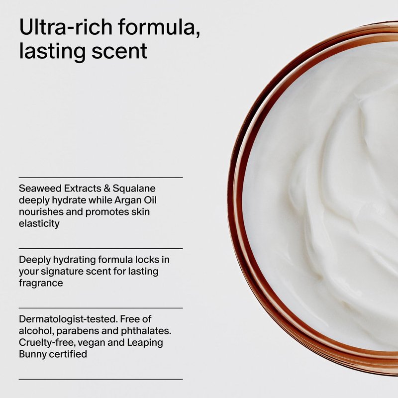 Salt & Stone Body Cream - Deep Hydration with Seaweed Extracts & Squalane | For All Skin Types | 6.7 fl oz