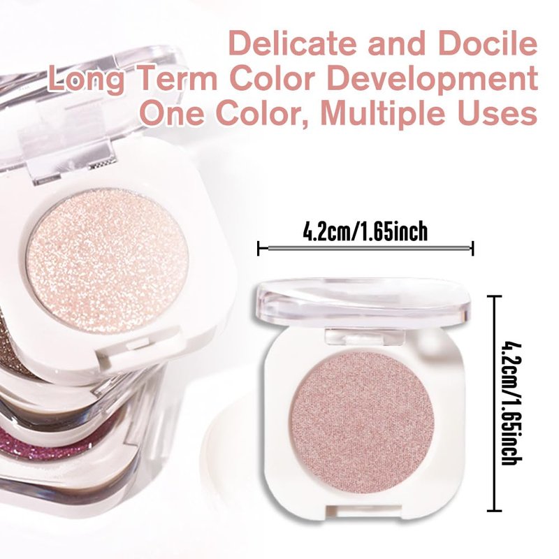 Skiennix Champagne Shimmer Cream Eyeshadow - Light Gold Metallic Glow for Mature Skin | Vegan & Cruelty-Free