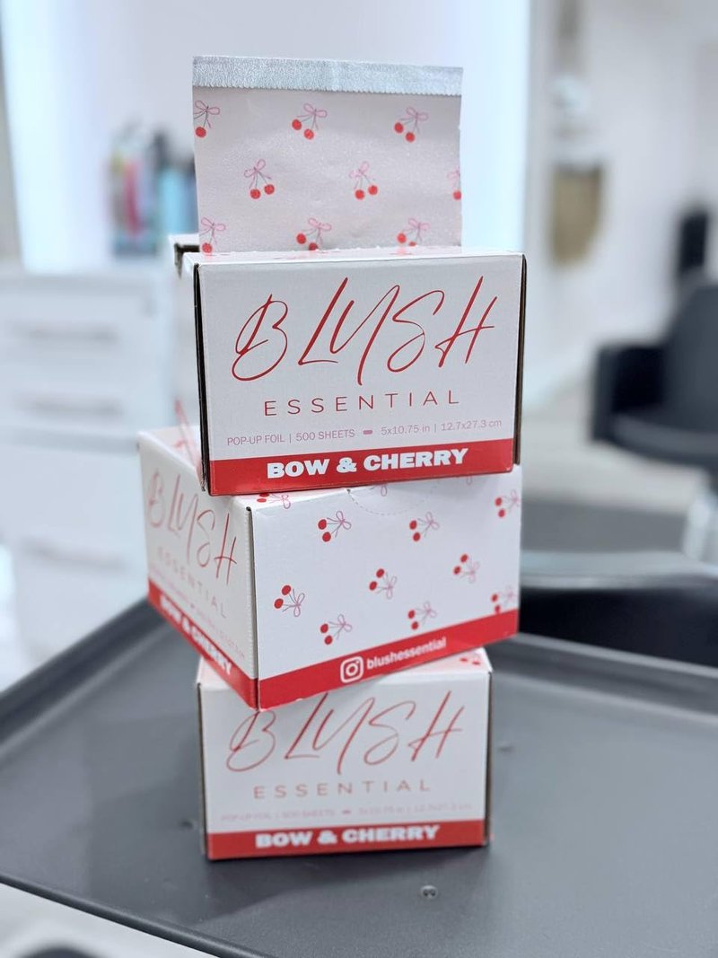 Bow & Cherry Hair Foils - Professional Aluminum Coloring Foils - 500 Sheets | 5"x10.75" - Ideal for Highlights