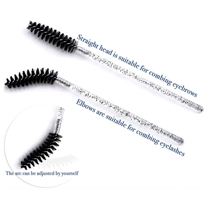 Skiennix 300Pcs Disposable Eyelash Mascara Brushes - Perfect for Eyelash Extensions & Makeup | 6 Color Options
