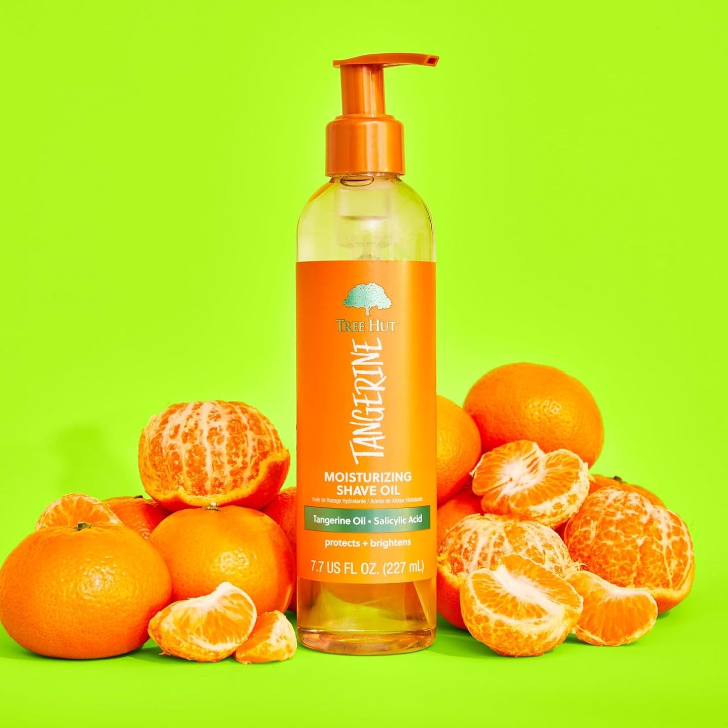 Tree Hut Tangerine Shave Oil - Gel-to-Oil Formula for Ultra Hydration | 7.7 fl oz, All Skin Types