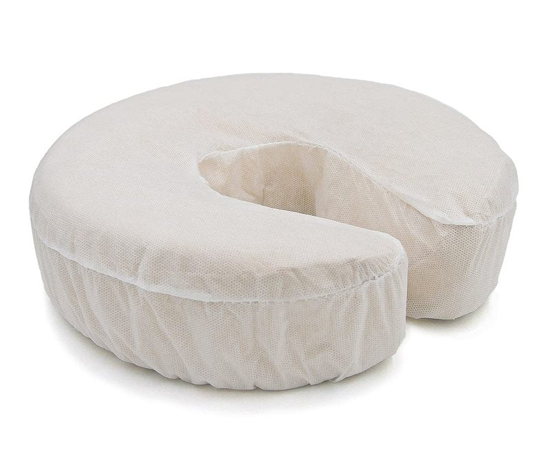 LIFESOFT Disposable Fitted Face Cradle Covers Silky Massage Headrest Covers Box of 100