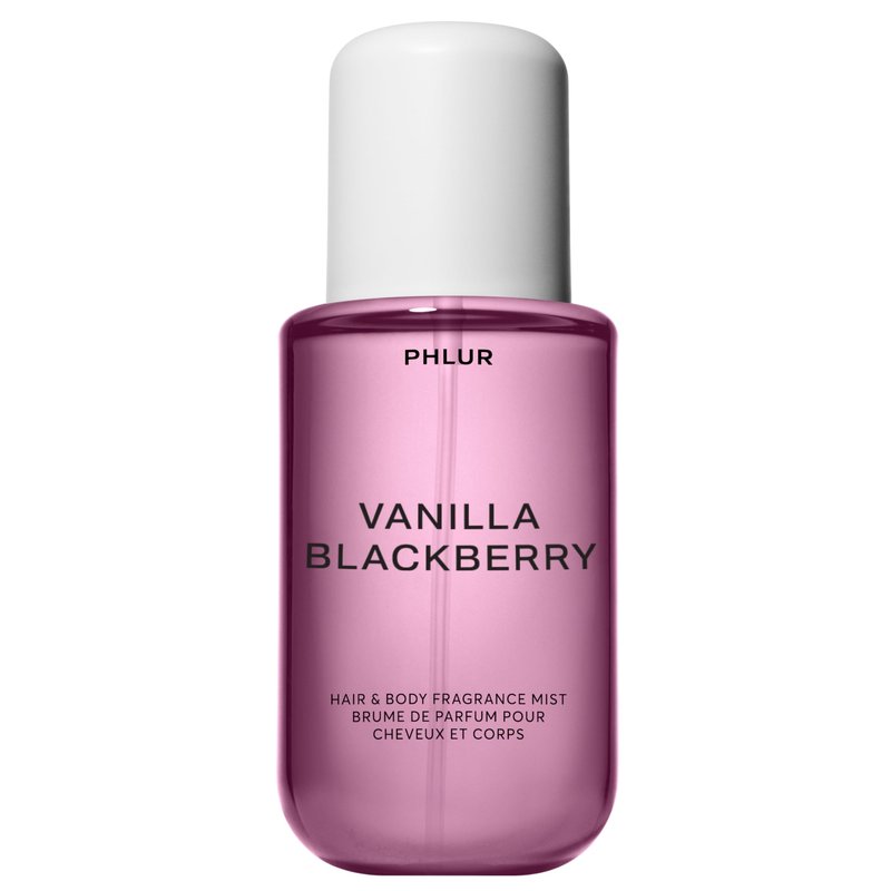 PHLUR Vanilla Blackberry Body Mist, 8 Fl Oz - Hair and Body Perfume for Women, Vanilla Perfume Body Spray with Blackberry, Raspberry Blossom and Warm Amber Fragrance