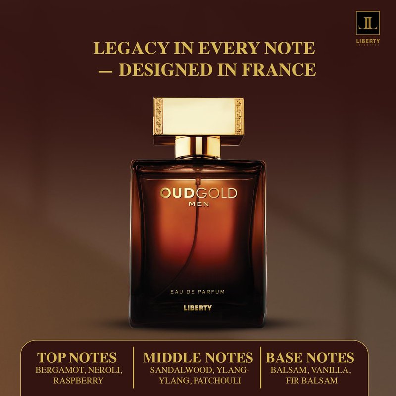 Liberty Oud Arabic Perfume for Men - Long-Lasting Luxury Oud & Fresh Citrus | 50ml EDP