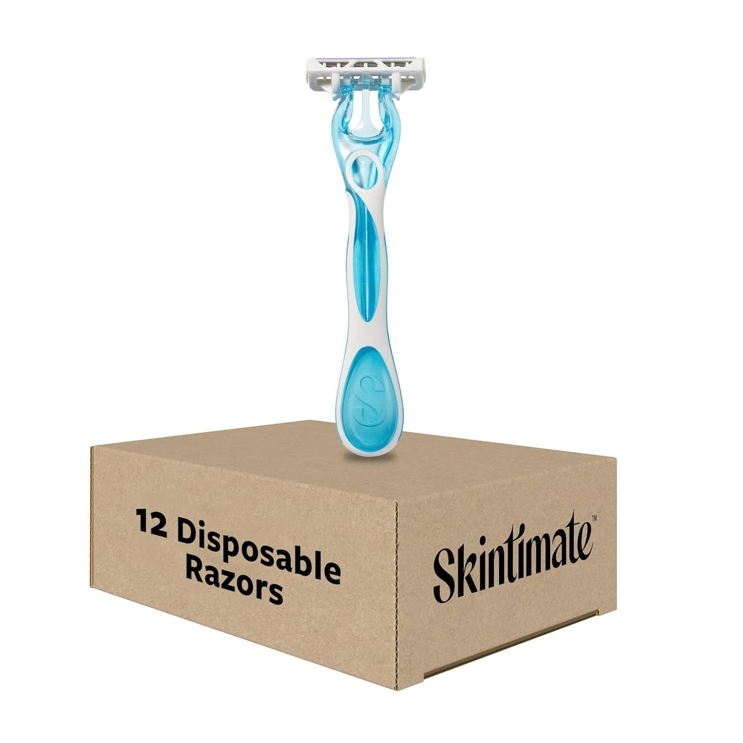 Skintimate Coconut Delight Disposable Razors - 12 Count for Smooth, Effortless Shaving
