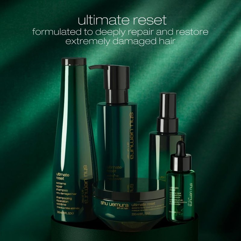 Shu Uemura Art of Hair Ultimate Reset Oil - Extreme Repair for Damaged Hair | Lightweight, Seals Split Ends, 1.7 Fl Oz