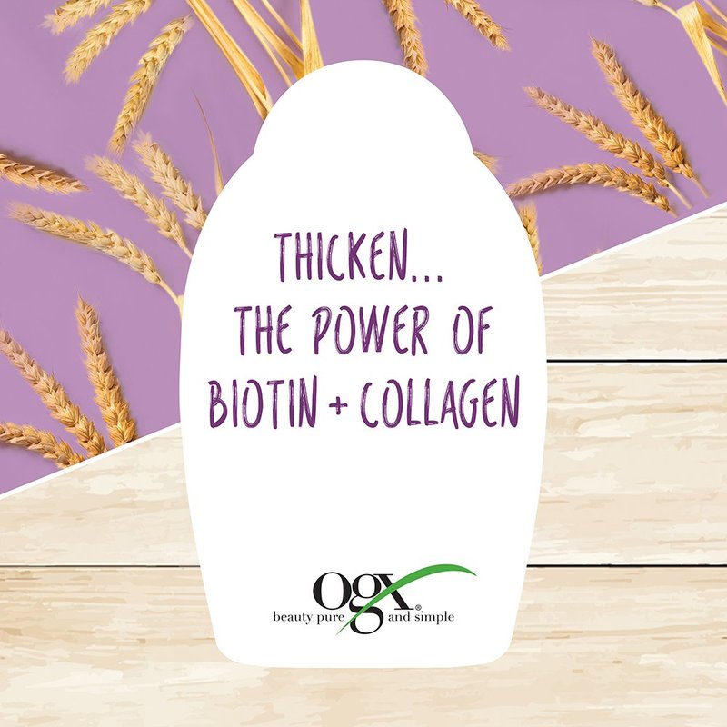 OGX Biotin & Collagen Conditioner - Nourishing Salon Size 25.4 Oz | Paraben & Sulfate Free