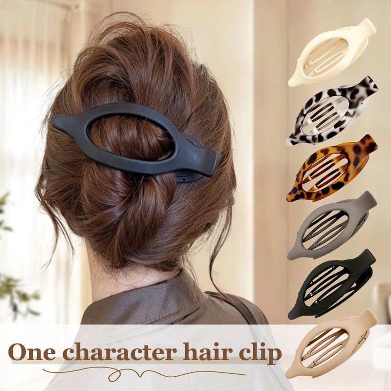 Flat Hair Clips for Women - 3PC Non-Slip Claw Clips for Thick to Thin Hair | Stylish Daily Accessories