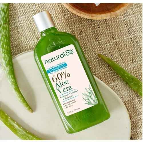 Glow & Hydration Shampoo + Conditioner - 24 fl oz - 100% Vegan formula infused with Aloe vera gel - Eco-friendly, Cruelty-free, no parabens no silicones