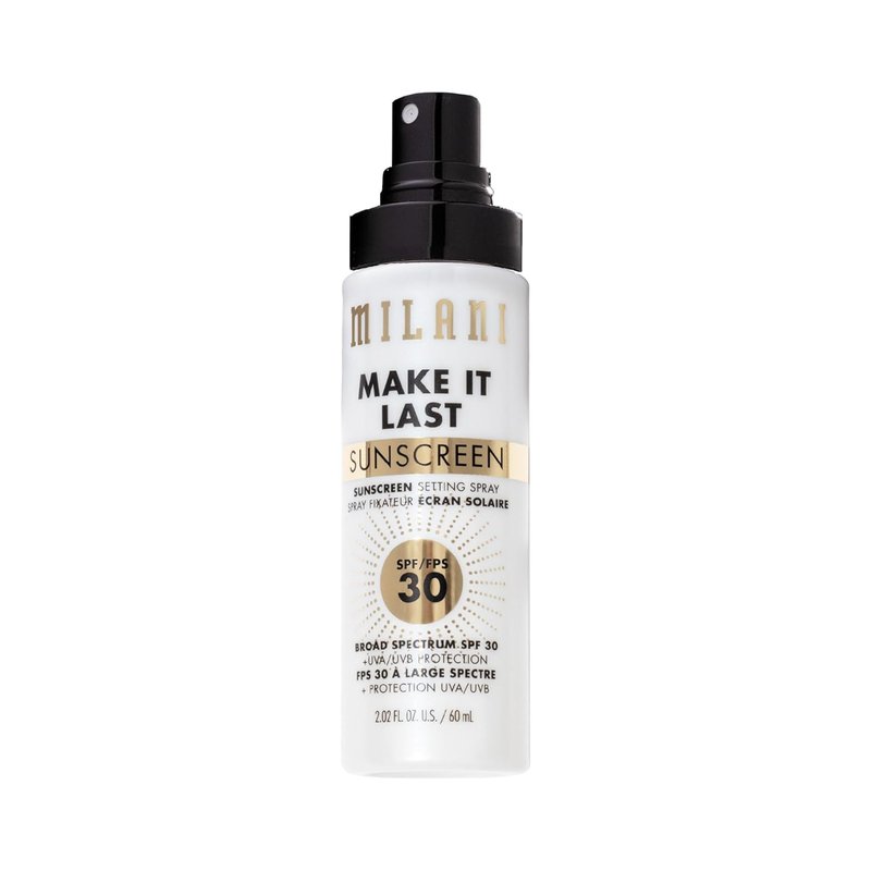 Milani Sunscreen Setting Spray - SPF 30 Face Primer with UVA & UVB Protection | Antioxidant-Rich Formula, 2.02 Fl. Oz