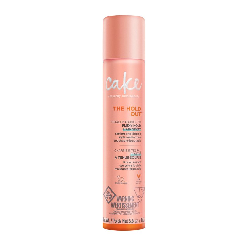 Cake Beauty Hairspray, The Hold Out – For Brushable, Touchable, Flexible Hold– Multi Tasking Styler- Vitamin E & Abyssinian Oil – For All Hair Types- 5.6 Oz. / 160 g