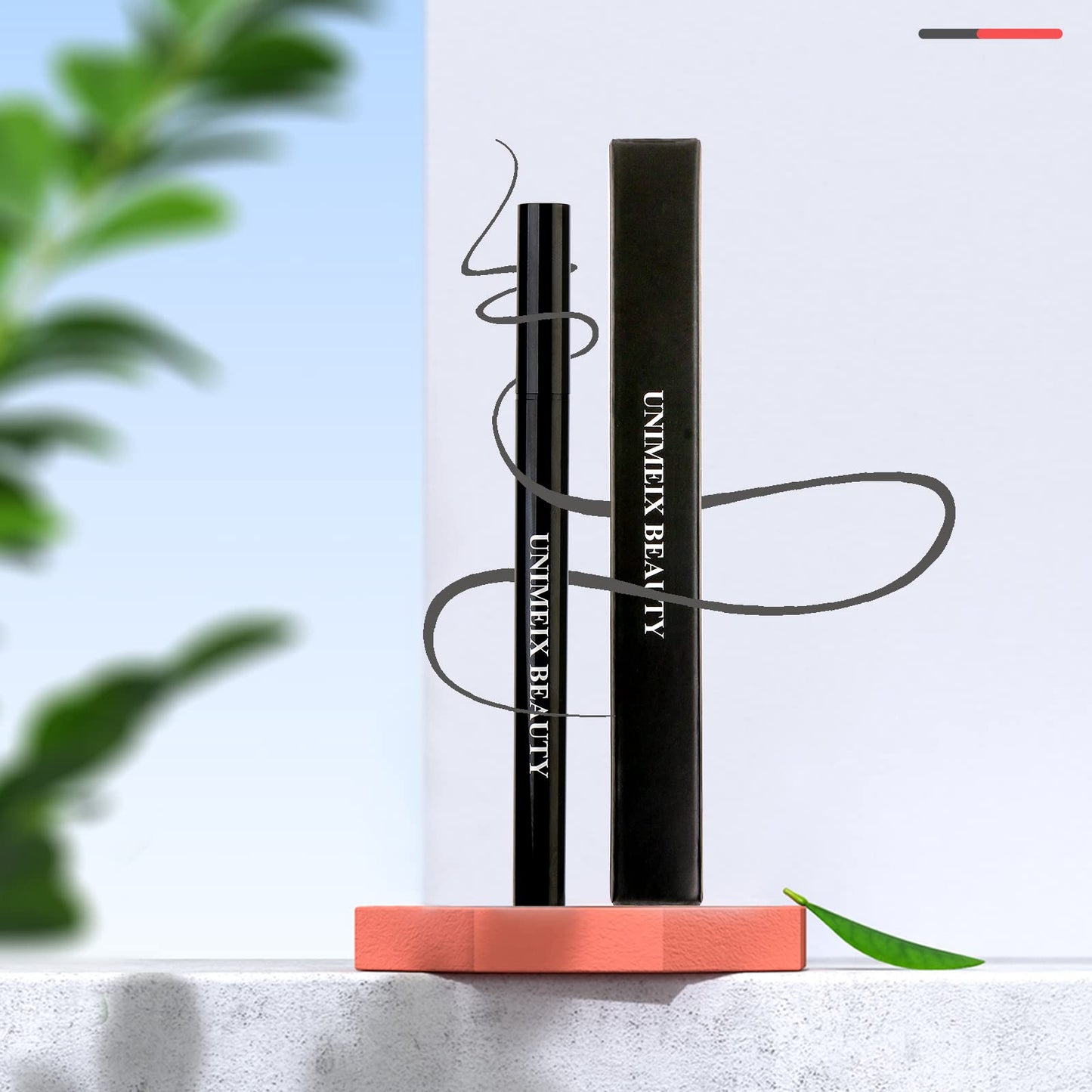 UNIMEIX Liquid Liner - Waterproof Eyeliner Pen, Precise All Day Wear, Charcoal Gray