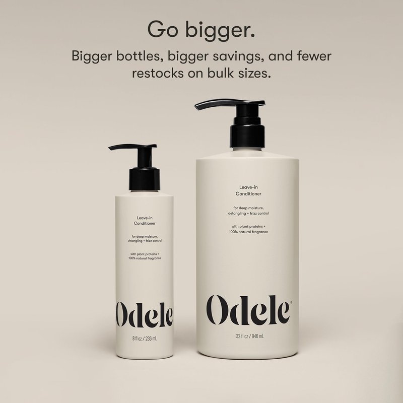 Odele Leave-In Conditioner, for Deep Moisture, Detangling, Frizz Control, Weightless Shine, and All Hairy Types & Textures, 32 FL Oz