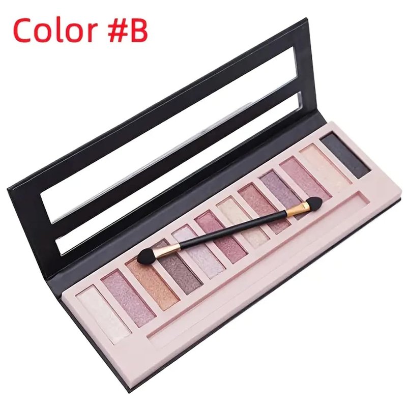 Skiennix 12-Color Smoky Eyeshadow Palette - Natural Matte & Shimmer Pigments for Stunning Looks