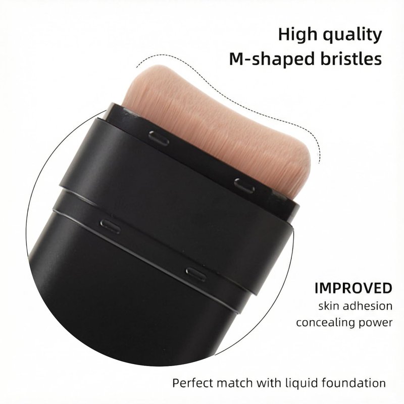 Flawless Hydrating Face Foundation Stick, Korean Lightweight Full-Coverage Cream-to-Matte Multi-Use Makeup for Dark Circles & Blemishes, Long-Wear Cream Stick with Brush, All Skin Types (02#Natural)