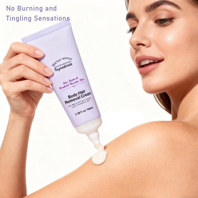 Body Hair Removal Cream - Painless Depilatory Cream for Legs, Arms, Underarms & Bikini Line | Gentle Formula