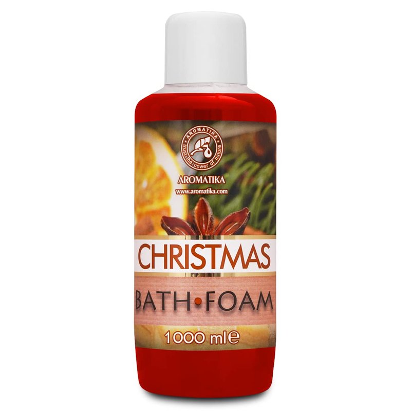 Bath Foam Christmas - 34 Fl Oz (1000ml) - Body Care - Good Sleep - Beauty - Bathing - Body Care - Wellness - Relax - Aromatherapy - Spa - Bubble Baths