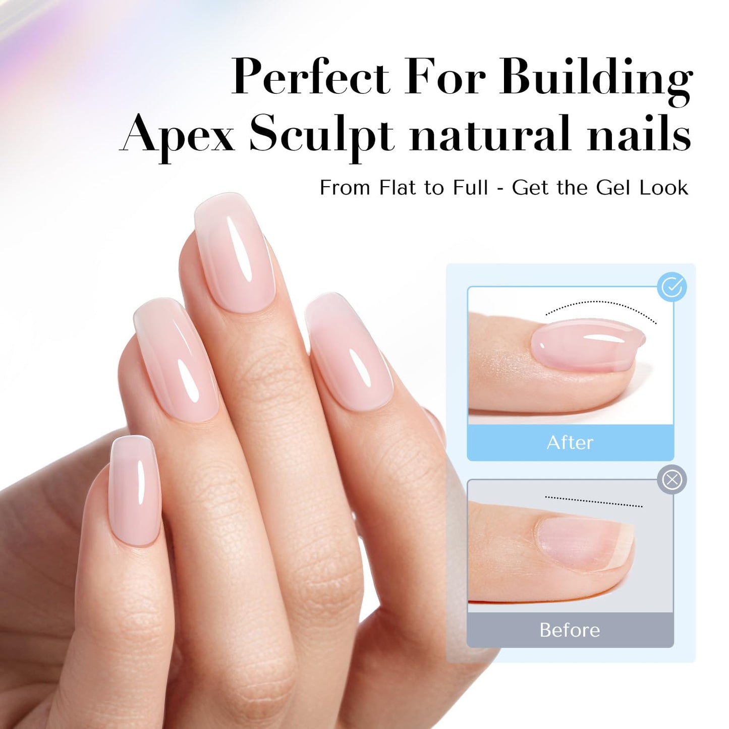 Top Coat Nail Polish - Clear Quick Dry Formula for Glossy Shine | Long Lasting Natural Nail Lacquer