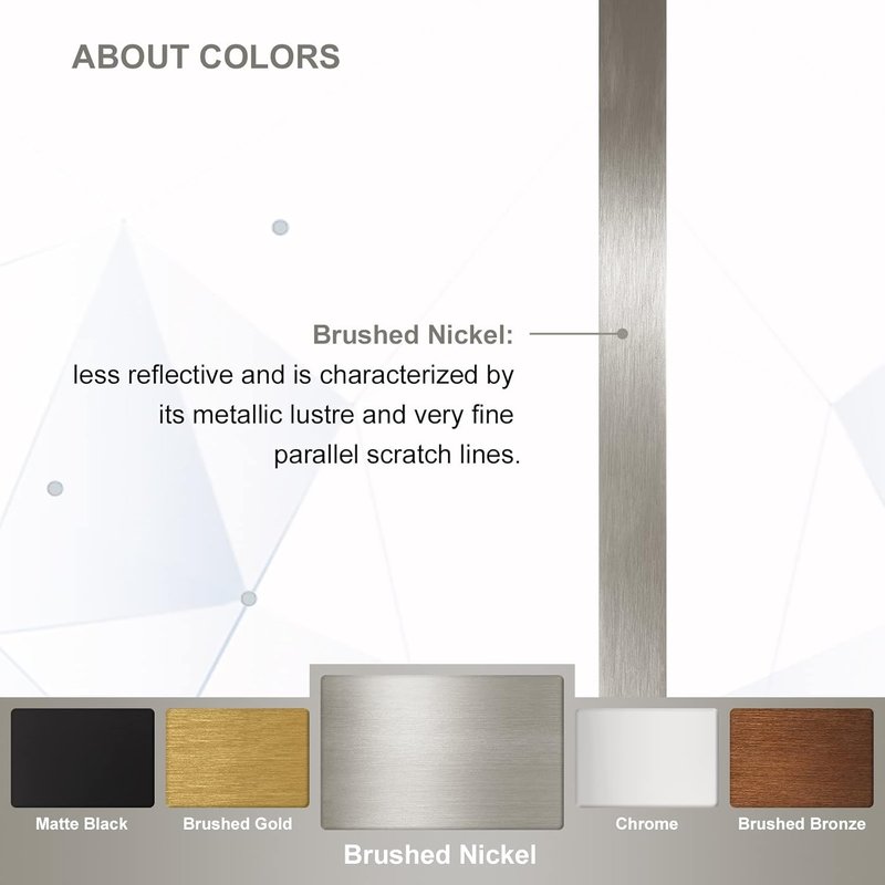 ANDY STAR Brushed Nickel Bathroom Mirror - 30”x40” Rounded Rectangle Design | Premium Stainless Steel Frame, Versatile Hanging Options