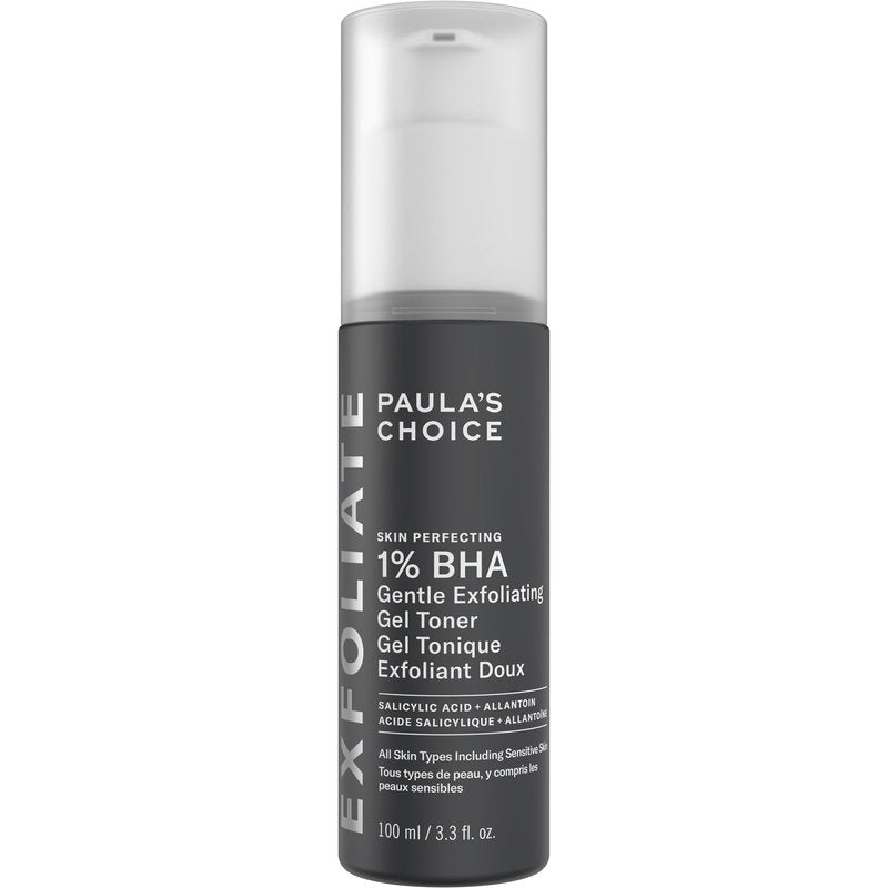 Paula's Choice SKIN PERFECTING 1% BHA Exfoliating Gel Toner for Sensitive Skin, Gentle Facial Smoother with Salicylic Acid and Allantoin for Redness, Clogged & Enlarged Pores, Fragrance-Free