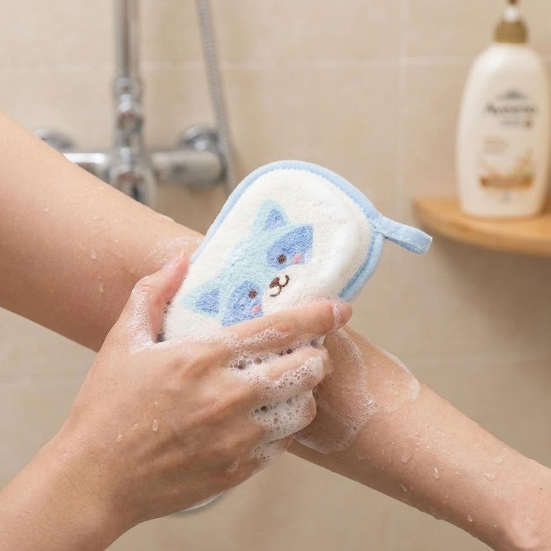 4Pcs Baby Bath Sponge, Cartoon Bath Loofah Sponge Absorbent Shower Sponges Soft for Women