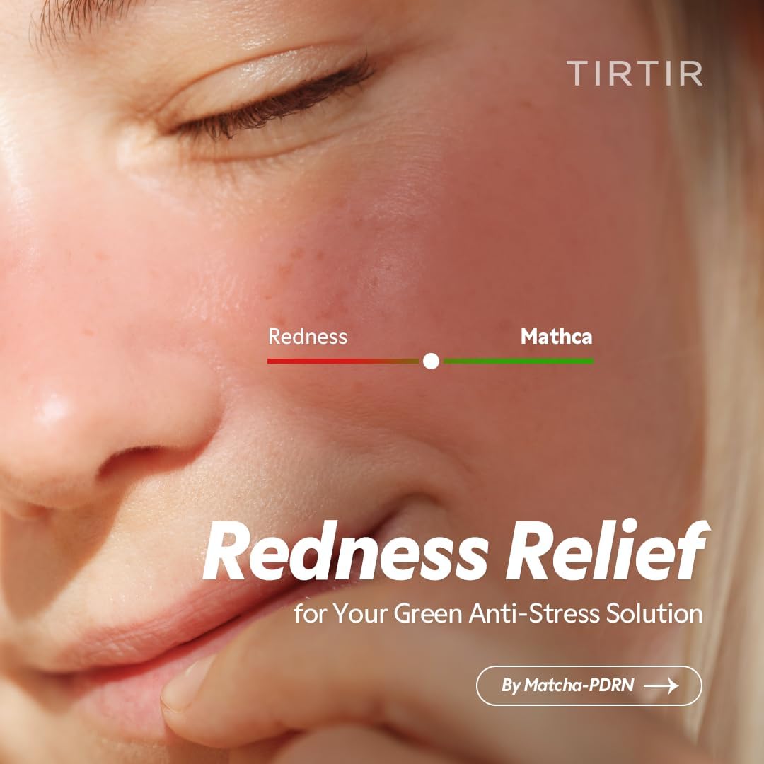 TIRTIR Matcha PDRN Duo - Korean Skincare Bundle for Redness Relief & Hydration | Sensitive Skin Care