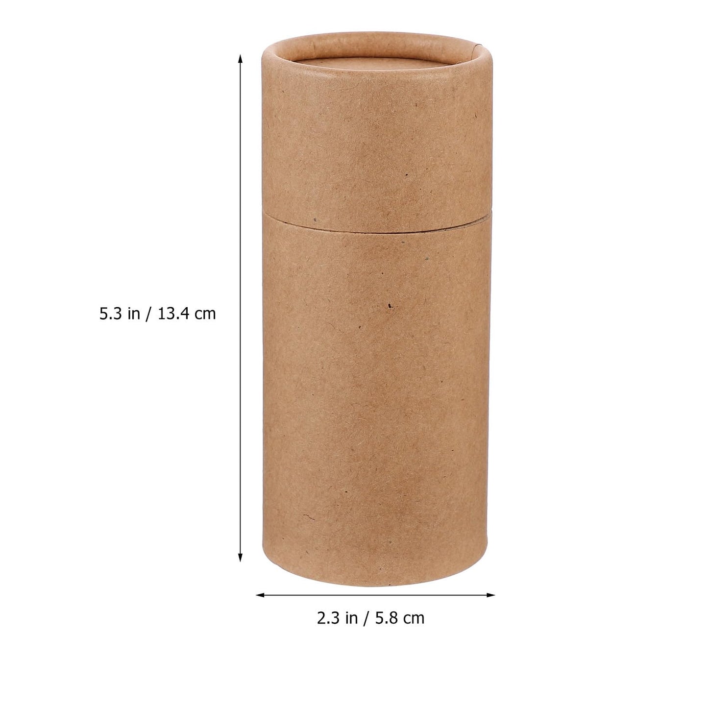Hemoton 30Pcs Kraft Paper Cylinder Gift Boxes 5.27X6.85X2.28In Cardboard Packaging for Essential Oil Bottles Tea Incense Storage and Craft Supplies