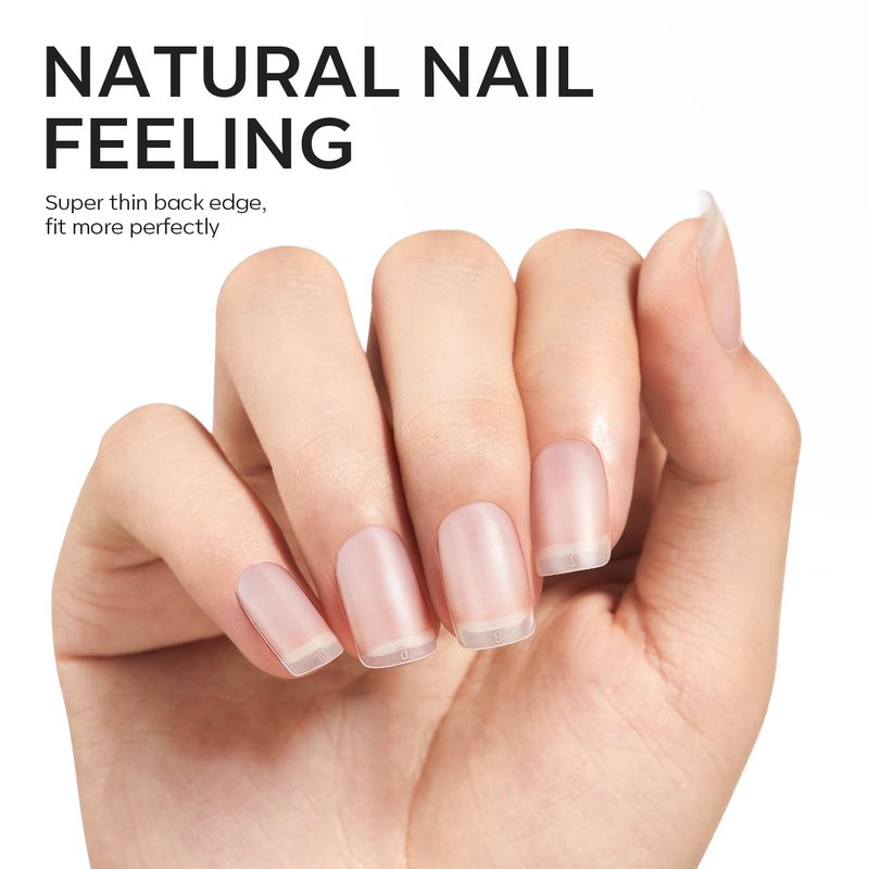 Modelones Extra Short Square Fake Nail Tips - 510Pcs Full Matte Gel Kit for DIY Salon | 15 Sizes Available