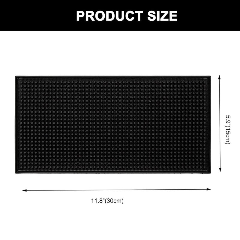 Barber Mat, 12x6 Inches Anti-Slip Flexible Rubber Station Mat for Clippers & Scissors Professional Countertop Protection Pad for Barber, Hair Salon Tools & Spa
