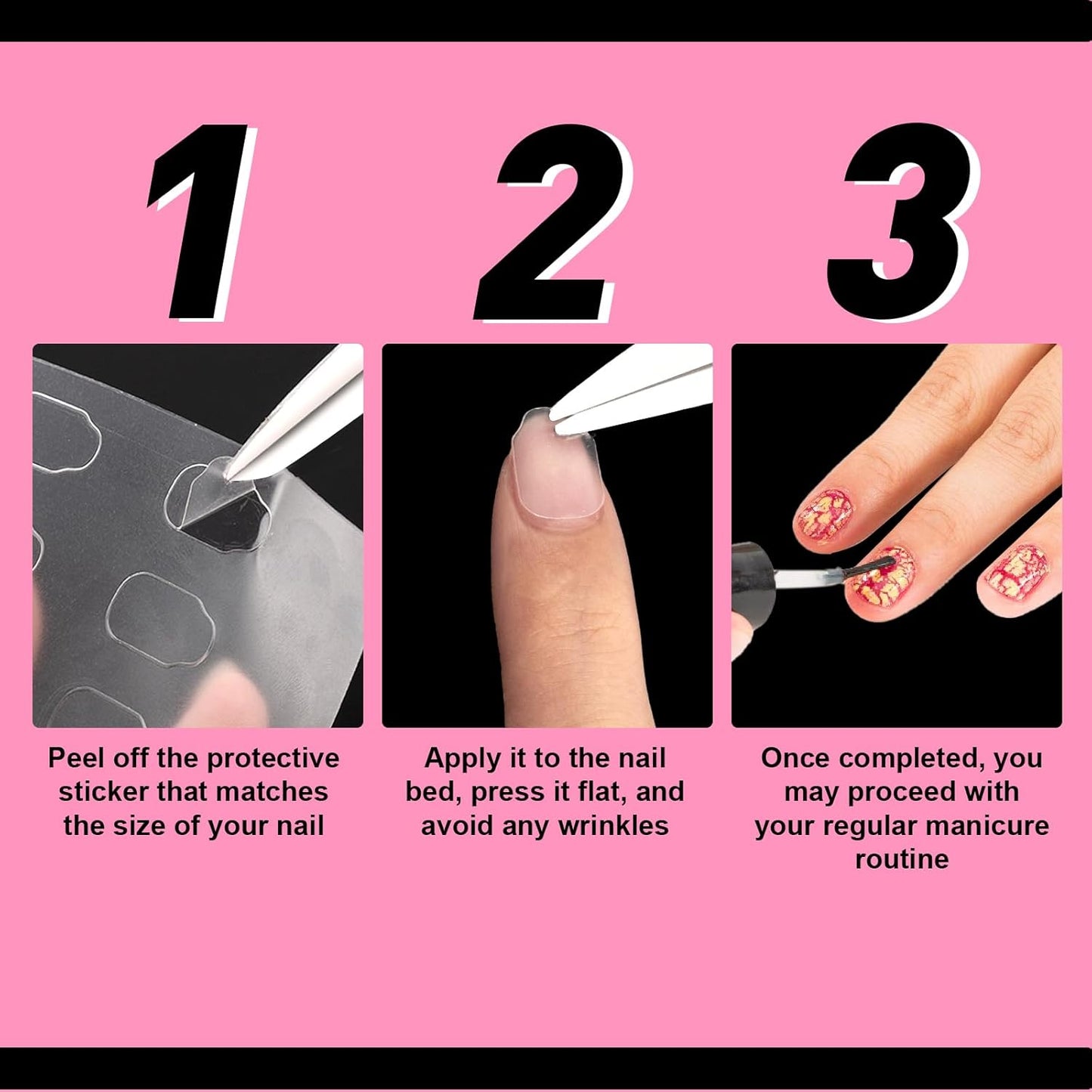 Skiennix Nail Repair Patches - Upgraded Invisible Sheets for Damaged Nails | 571 Units, Easy to Use