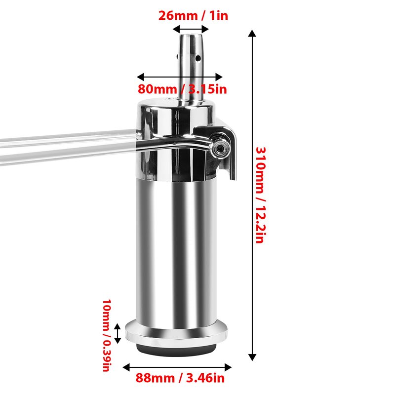 Barber Chair Replacement Hydraulic Pump - for Bar Beauty Salon Barber Hairdressing Adjustable Height，Weight Capacity 440 Lbs/200kg，Replacement Part for Most Standard Styling Chairs，Easy to Use