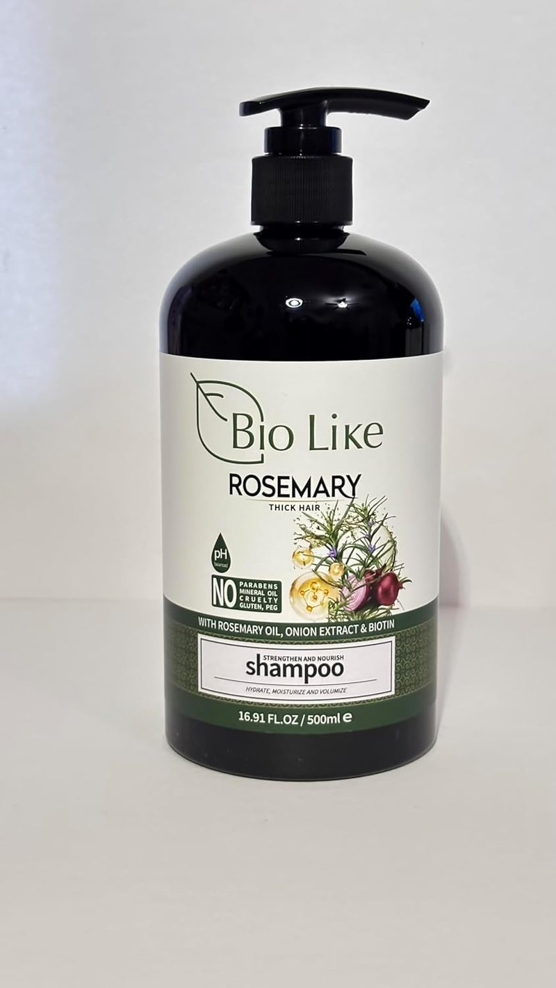 Hair Growth Shampoo - Rosemary, Red Onion & Biotin Formula for All Hair Types | 500ml