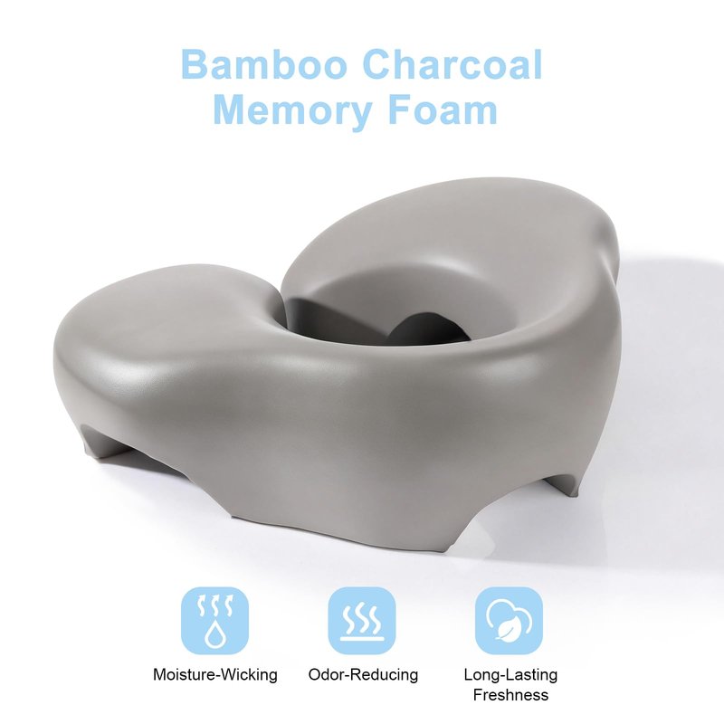 Avarstic Face Down Pillow for Sleeping & Eye Surgery Recovery – Bamboo Charcoal Memory Foam Prone Pillow with Adjustable Width & Triple Airflow Vents, Ergonomic Face Cradle for Vitrectomy, Massage