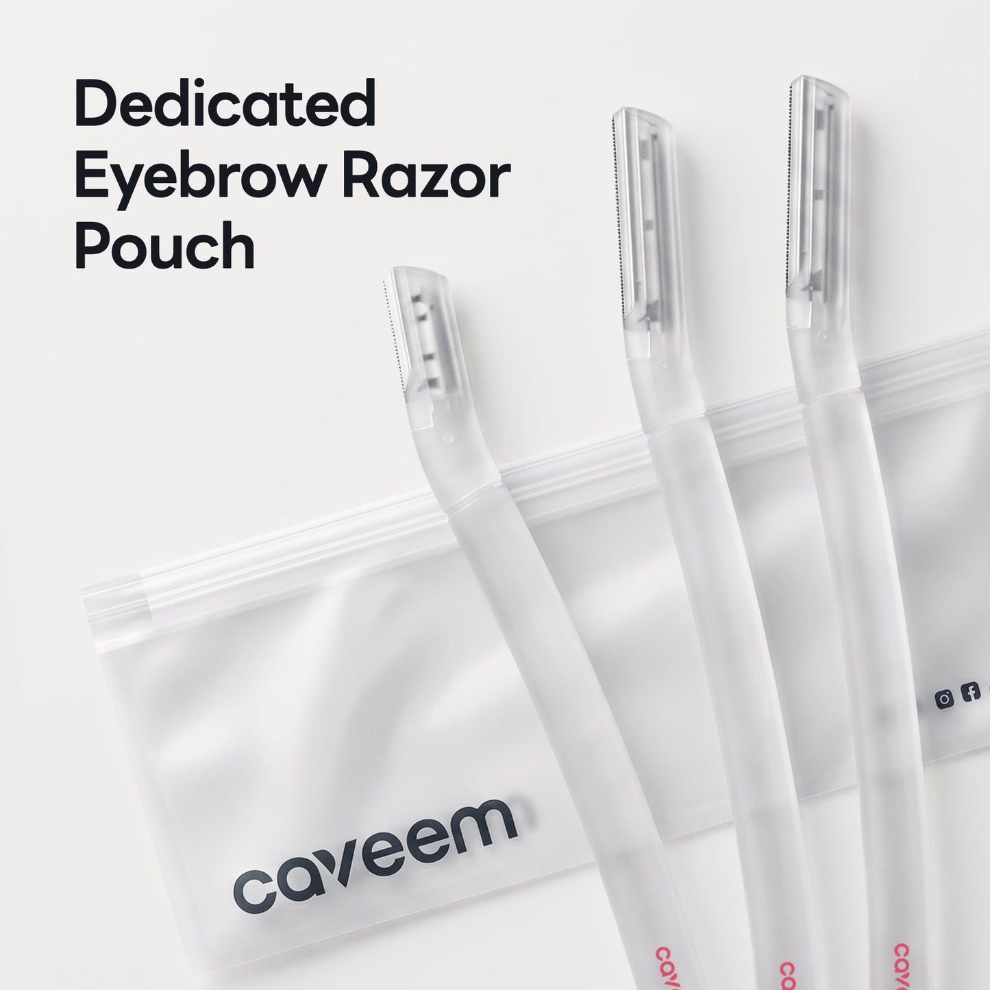 CAVEEM Dermaplane Razor for Women, Dermaplaning Tool - Face Razors for Women and Men, Eyebrow Trimmer and Facial Hair Removal Shaver, Gentle Exfoliation Blades Epilator for Men (6 Count)