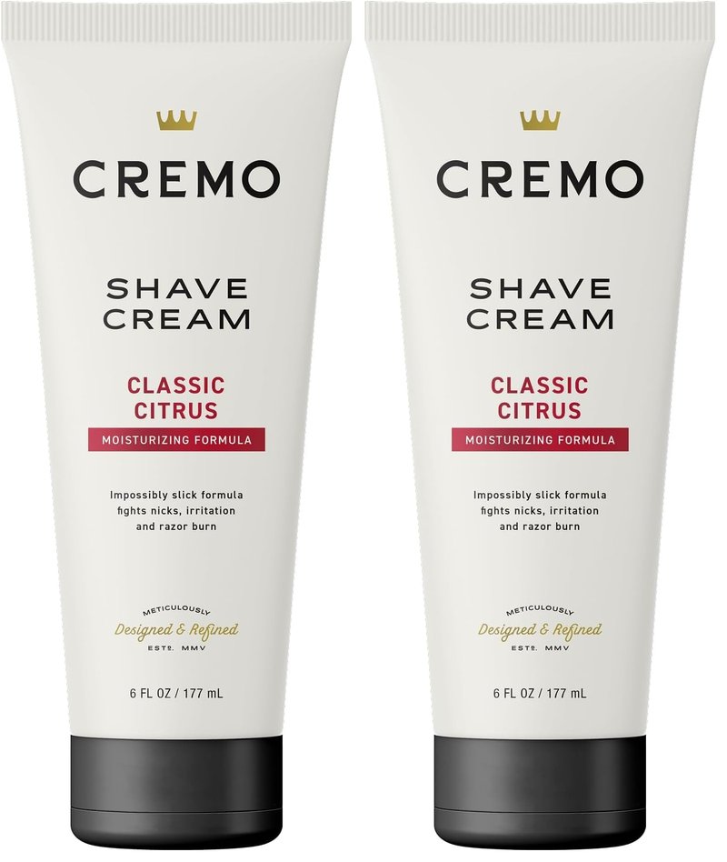 Cremo Shave Cream, Barber Grade | Original | Fights Razor Burn | 6 Fl Oz | Pack of 2