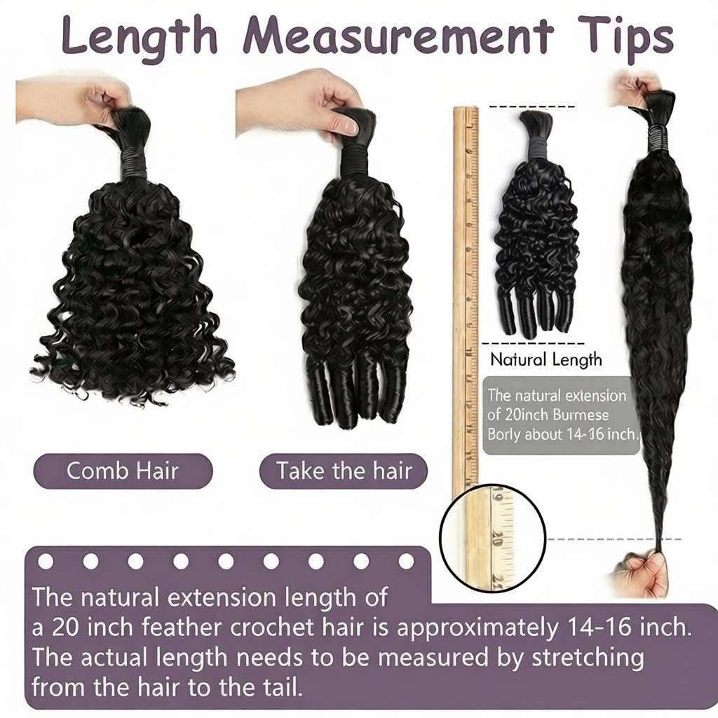 VIPbeauty 15A Burmese Curly Human Braiding Hair - 100% Virgin Tangle-Free Bundles for Bohemian Styles | 12 Inch