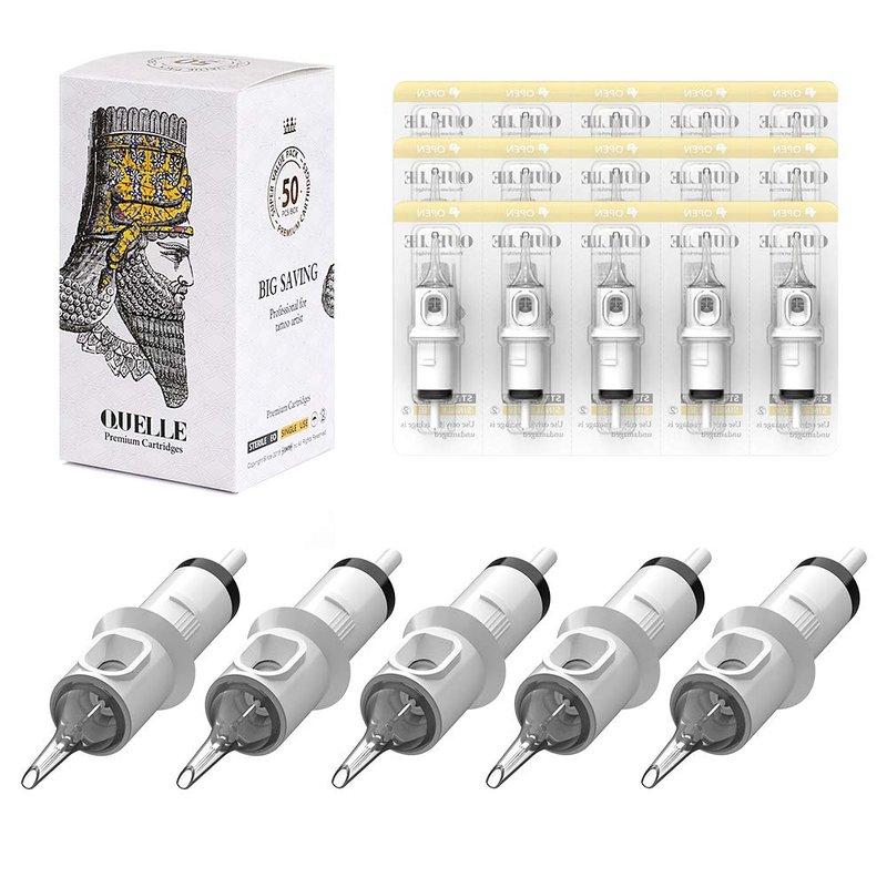 HAWINK 3RL Tattoo Needles Cartridge Bugpin 3 Round Liner X-Taper 50PCS with Membrane Professional Disposable EN05S-50-1003RL