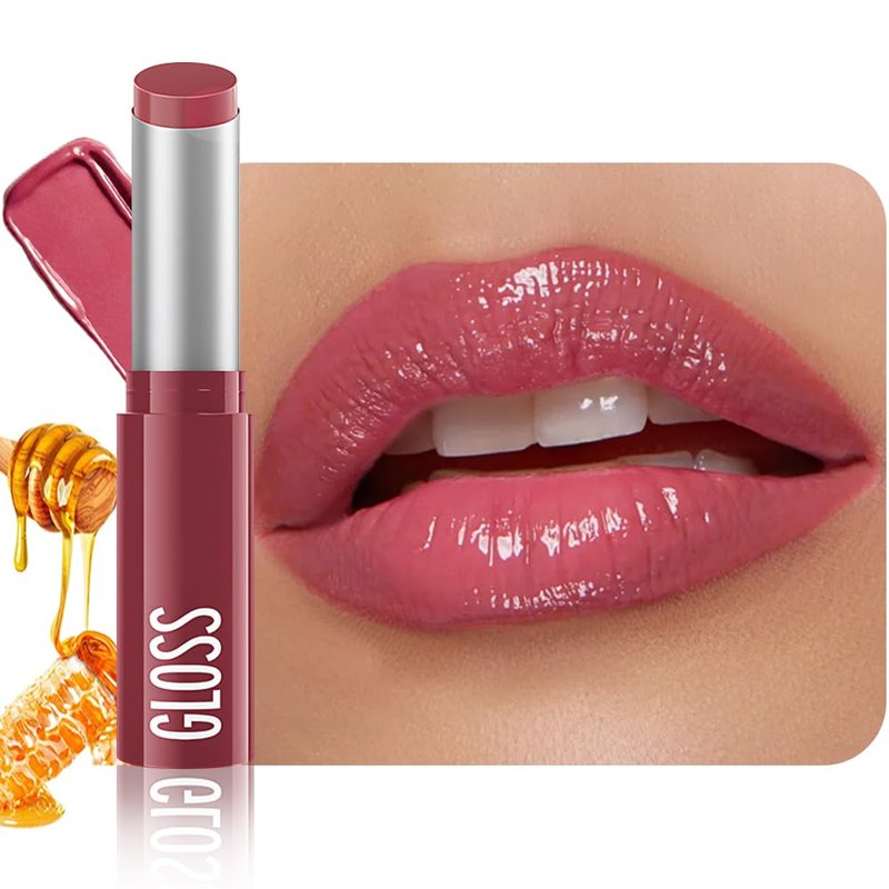 FeiCuiYun Pink Honey Tinted Lip Stain Lip Balm Lip Gloss Lipstick, Sheer Hydrating Lip Stains Tint, Moisturizing Lip Color for All Skin Tones, Nourishing Lip Balm with a Hint of Natural Black Cherry