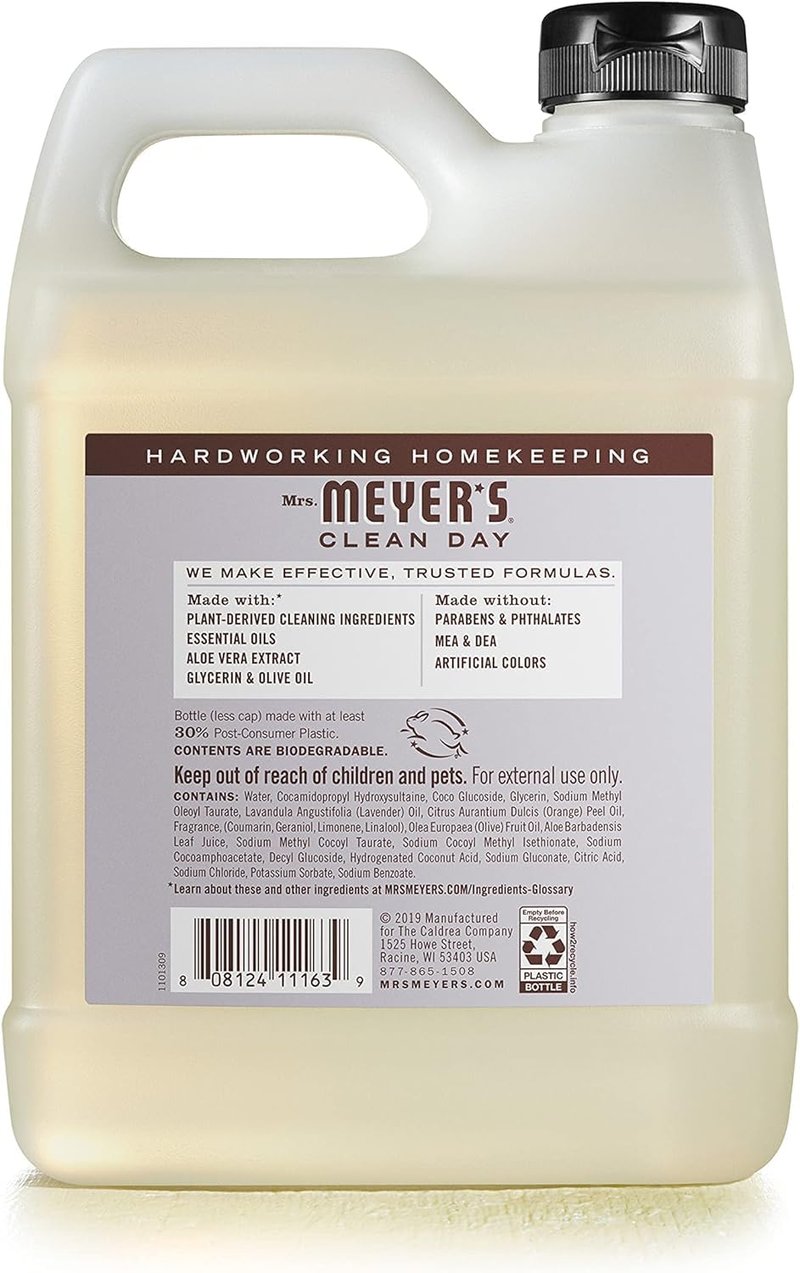 Mrs. Meyer's Clean Day Hand Soap Refill, Lavender, 33 Fl oz (Pack of 2)