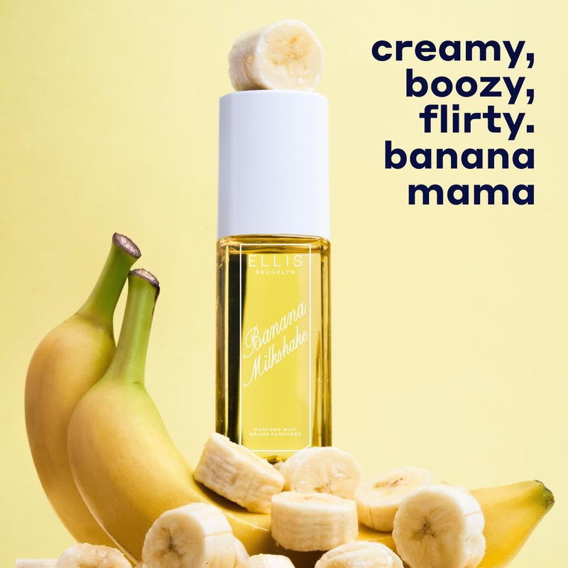 Ellis Brooklyn Banana Milkshake Perfume Mist - Sweet Gourmand Fragrance with Vanilla & Tonka Bean | 90ml/3 fl oz