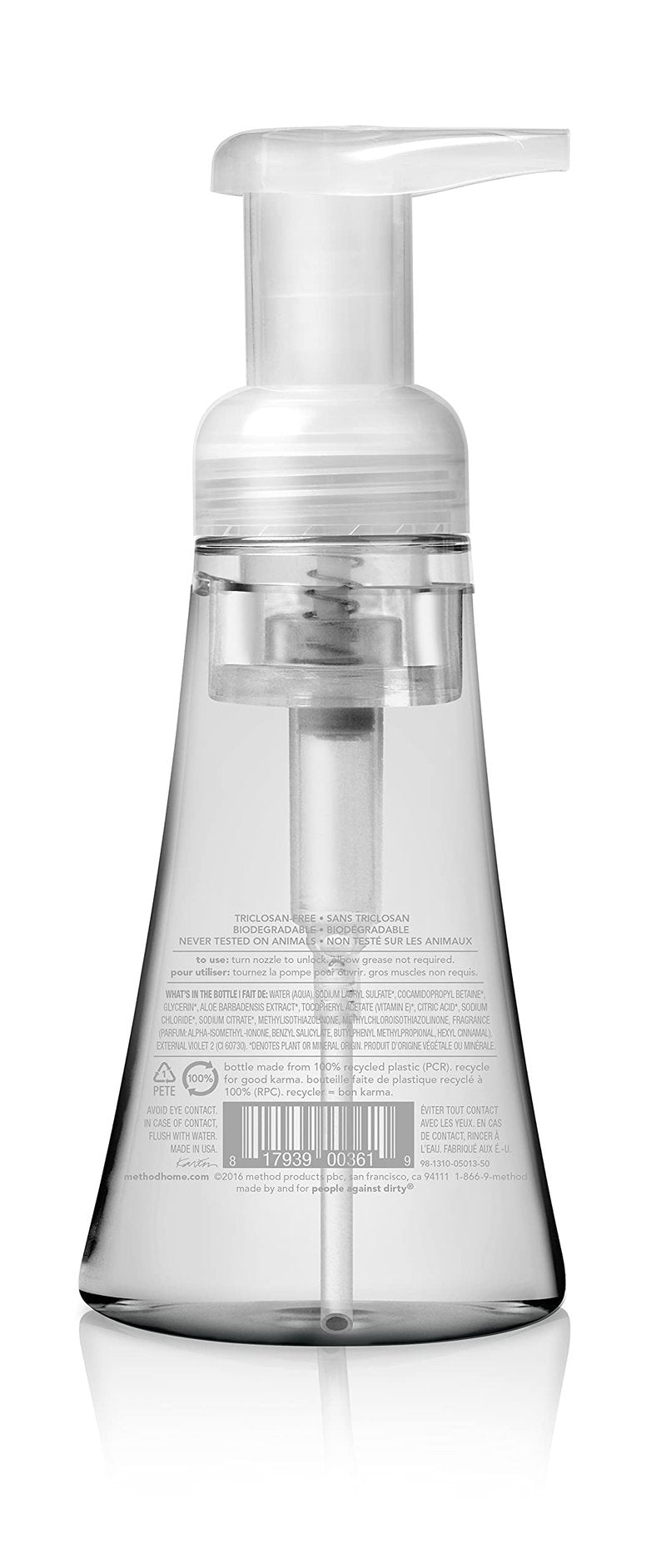 Method Foaming Hand Soap, Sweet Water, Paraben and Phthalate Free, 10 fl oz (Pack of 3)