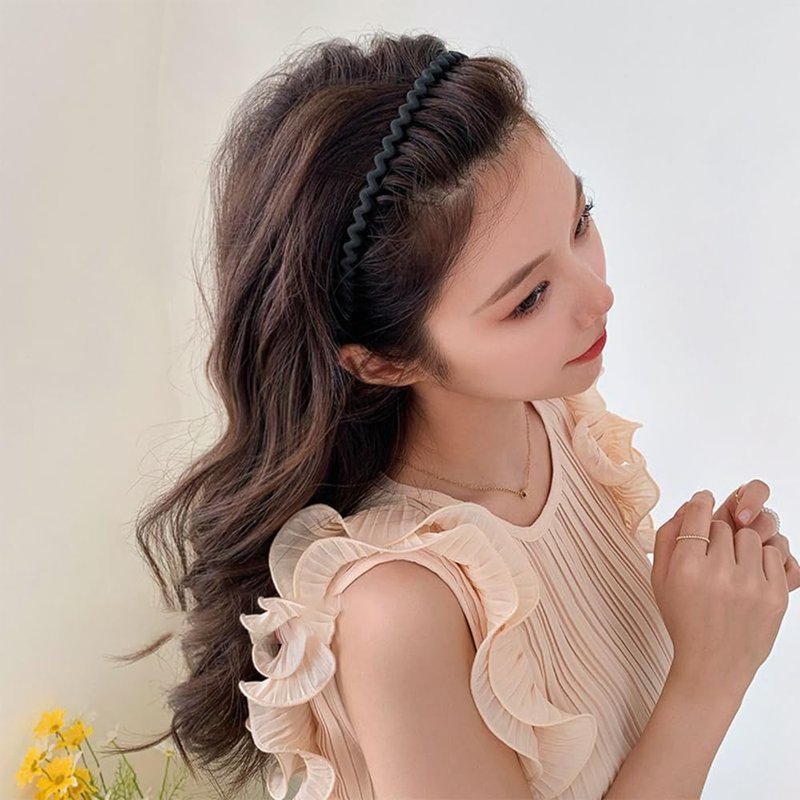 Headbands with Teeth for Women Non Slip, Plastic Comb Headband with Teeth, Head Bands for Women's Hair, Comfortable Hairbands Hair Accessories for Women Girls