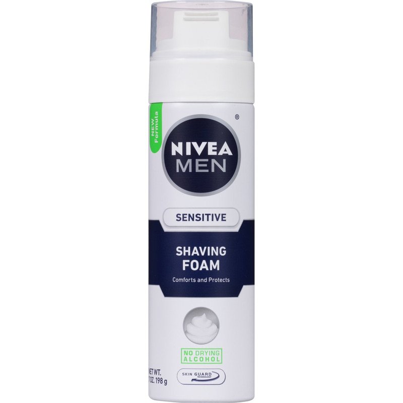 Nivea For Men Sensitive Shaving Foam - Soothing Formula for Irritation Relief | 7 Ounce