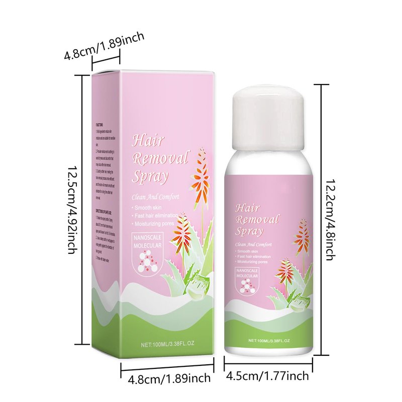 Hair Removal Spray for Body, Foam Hair Removal Cream for Women and Men, Sensitive Skin Hair Remover for Underarm, Arm, Back, Chest, Bikini, and Legs, Fast Acting & Easy to Use